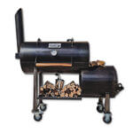 Offset backyard smoker