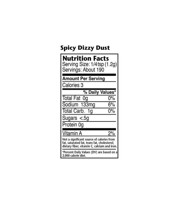 Spicy Dizzy Dust Näringsinnehåll
