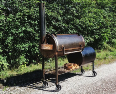 Born BBQ Offset Smoker from front