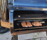 Born BBQ Offset Smoker smoking meat